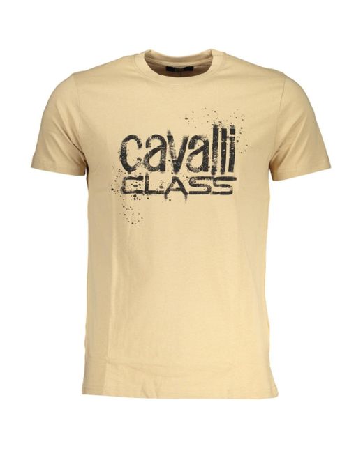 Roberto Cavalli Natural Bold Logo T-Shirt for men
