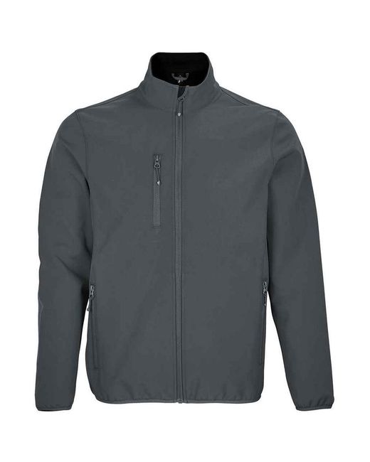 Sol's Gray Falcon Recycled Soft Shell Jacket for men