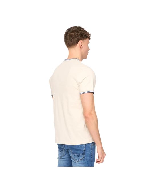 Duck and Cover White Wrentham Cotton T-Shirt for men