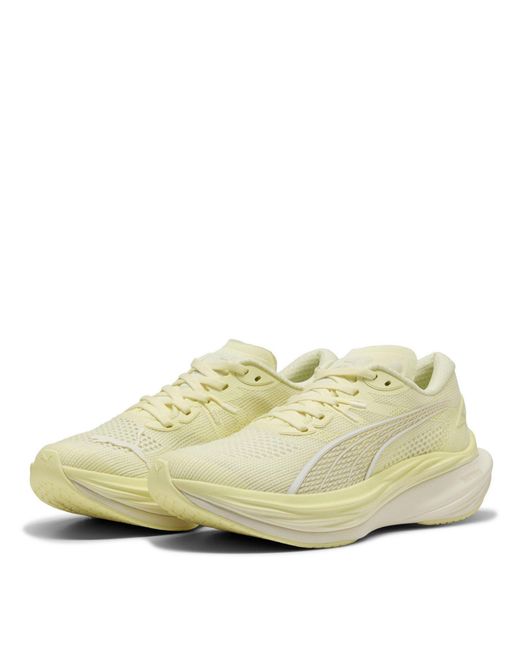 PUMA White Nitro 3 Fade Road Running Shoes