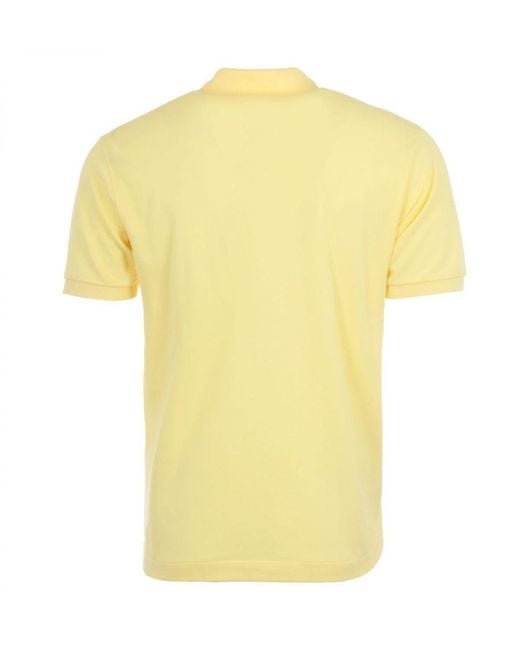 Lacoste Yellow Classic Fit L.12.12 Short Sleeve Polo Shirt for men