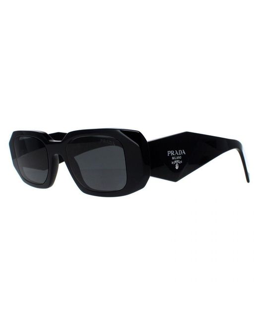 Prada Black Rectangle Dark Pr17Ws