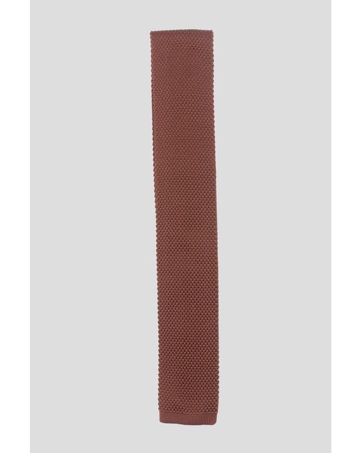 Twisted Tailor Brown Jagger Knitted Tie for men