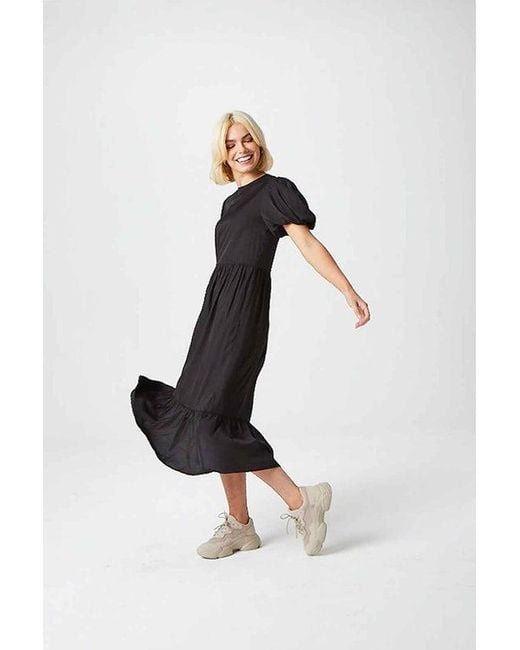 Urban Bliss Black Lillian Puff Sleeve Dress