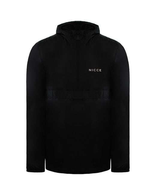 Nicce London Black Cora Kagoule Jacket for men