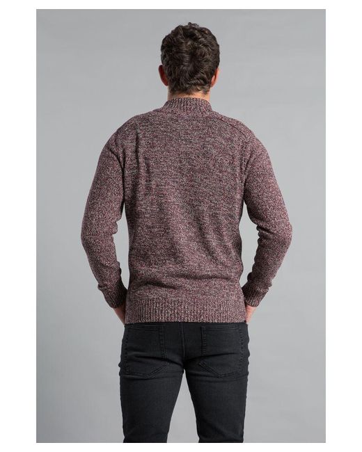 Kensington Eastside Brown Recycled Cotton Zip-Through Cardigan for men