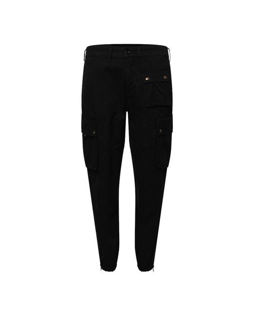 Belstaff Black Trialmaster Cargo Trousers for men