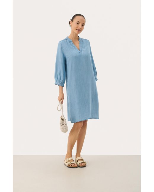 Part Two Jurk A-Shape in het Blue