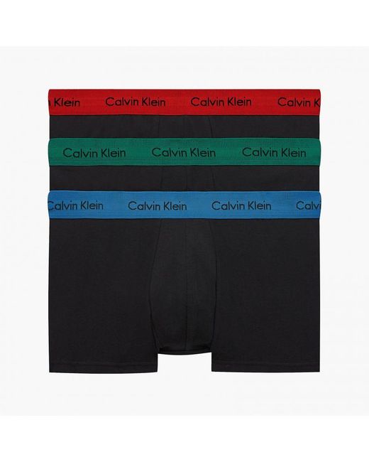 Calvin Klein Black 3 Pack Trunks for men