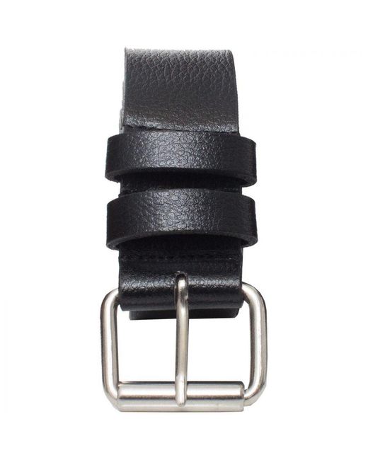 Kruze By Enzo Black Leather Belt for men