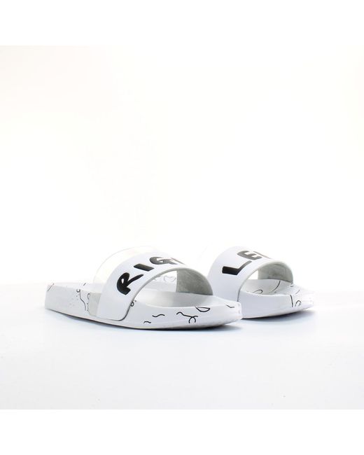 PUMA White X Shantell Martin Leadcat Synthetic Slip On Sliders 365952 01