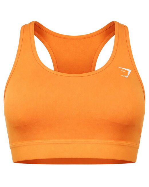 GYMSHARK Orange Medium Support Sports Bra
