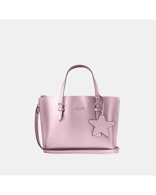 COACH Pink Mollie Tote 25