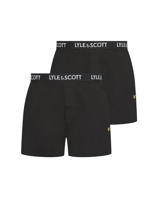 Lyle & Scott Black And Usher 2Pk for men