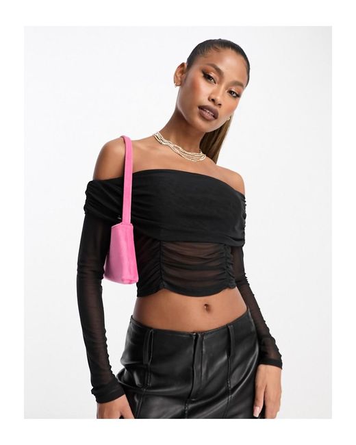 Bardot mesh top sale