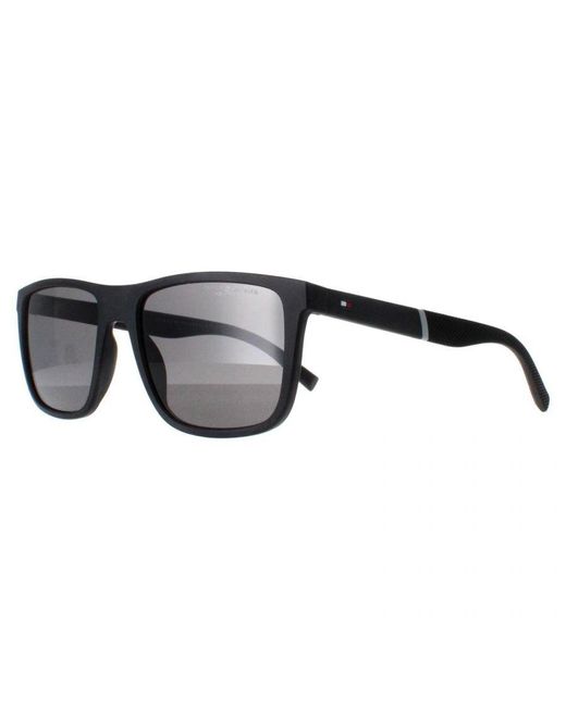 Tommy Hilfiger Gray Rectangle Matte Polarized Th 2043 for men