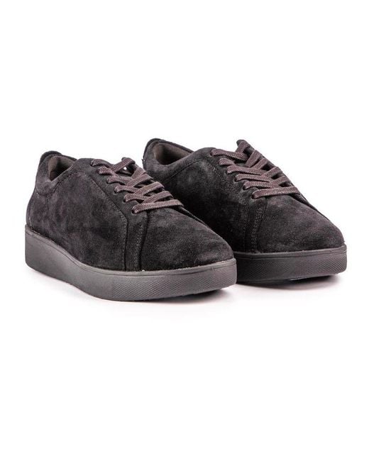Fitflop Black Rally Suede Trainers