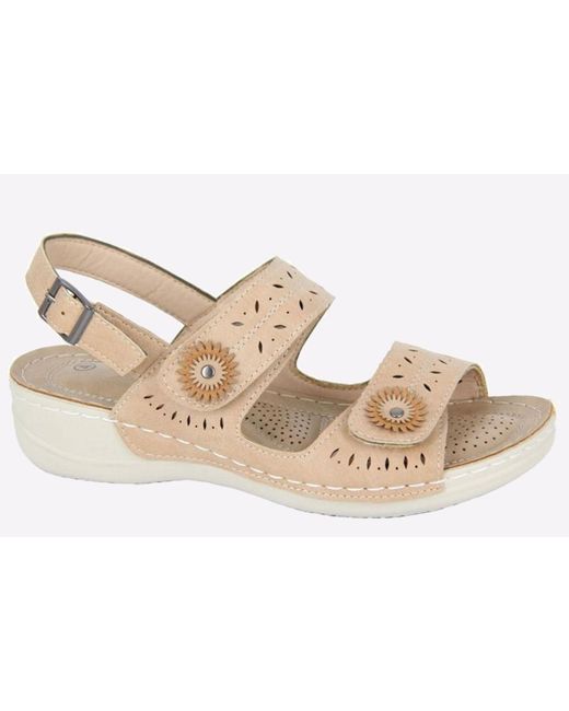 Boulevard White Becca Sandal