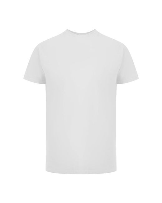 Palm Angels White Tonal Classic Logo T-Shirt Cotton for men