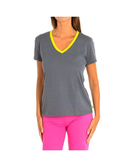 Zumba Gray Sports T-Shirt With Sleeves Z1T00506