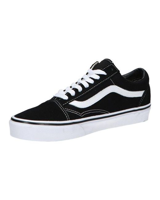 Vans Black Classic Canvas Lace-Up Sneakers