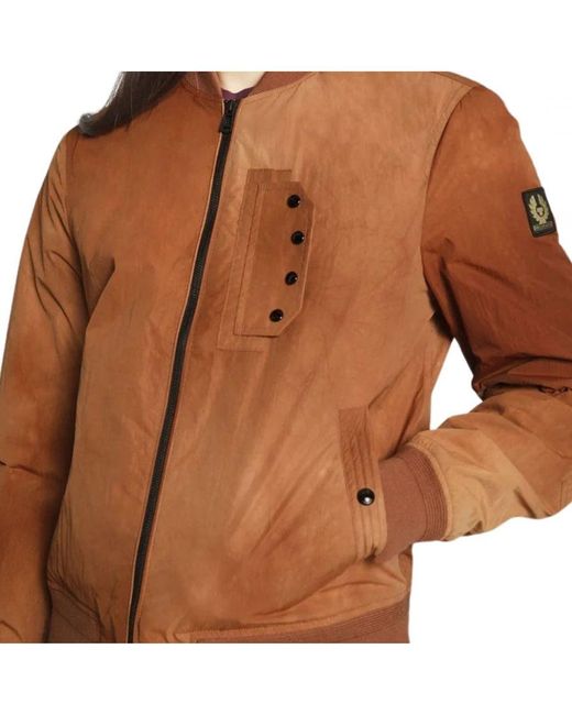 Belstaff Brown Parameter Bomber Jacket for men