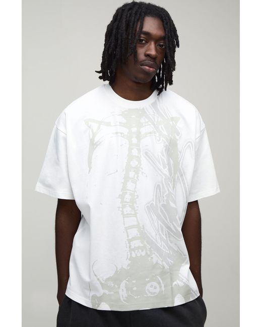 BoohooMAN White Afterlight Tonal Glow for men