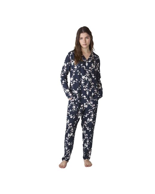J&j Brothers Blue Jjb20 Long-Sleeved Shirt Pajamas
