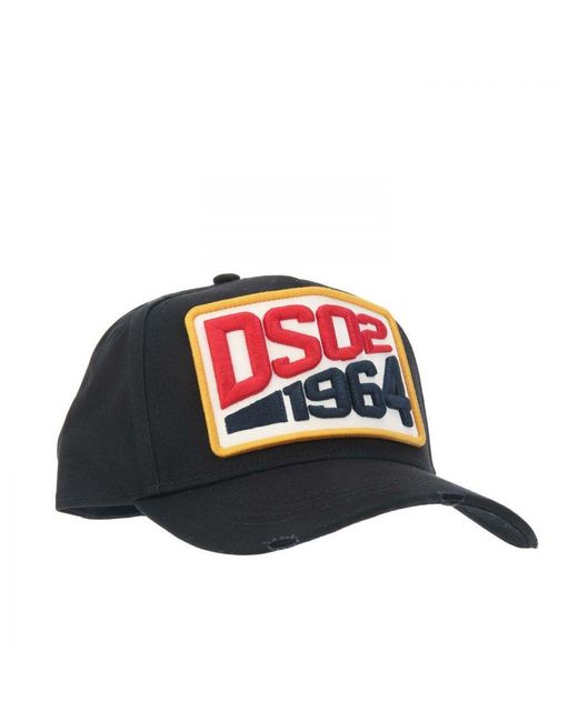 DSquared² Red Accessories 1964 Baseball Cap for men