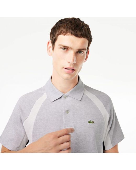 Lacoste colour block polo deals