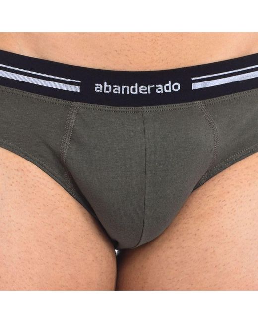 Abanderado Gray Breathable Fabric Brief, Anatomical Front, Model A077H For Superior Comfort And Fit for men