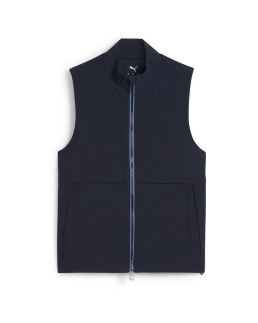PUMA Blue Ripguard Vest Performance Golf Jacket