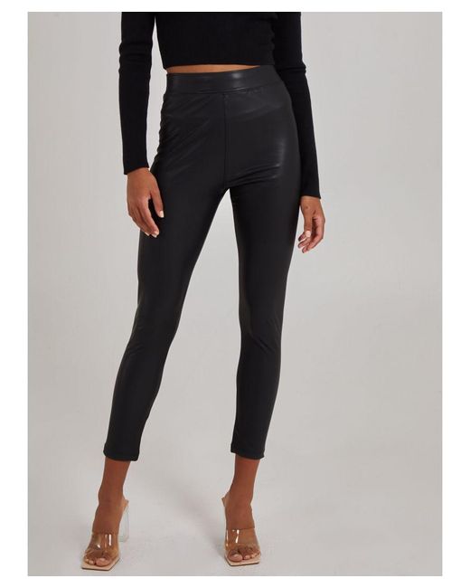 Pink Vanilla Blue Pu Lined Trousers
