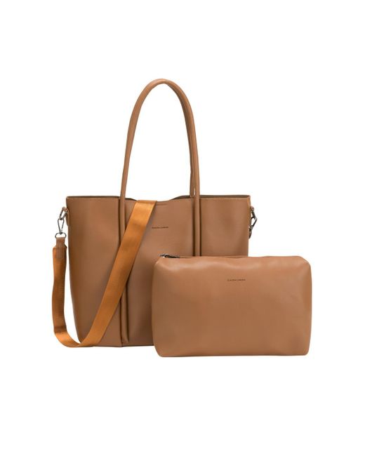 Claudia Canova Brown Pure Carryall Tote Bag