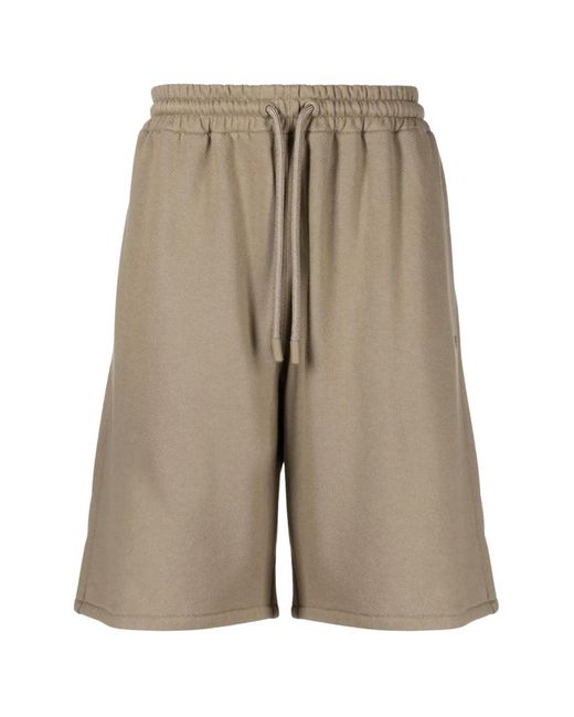 Off-White c/o Virgil Abloh Natural Off Stitch Skate Sweatshorts Cotton for men
