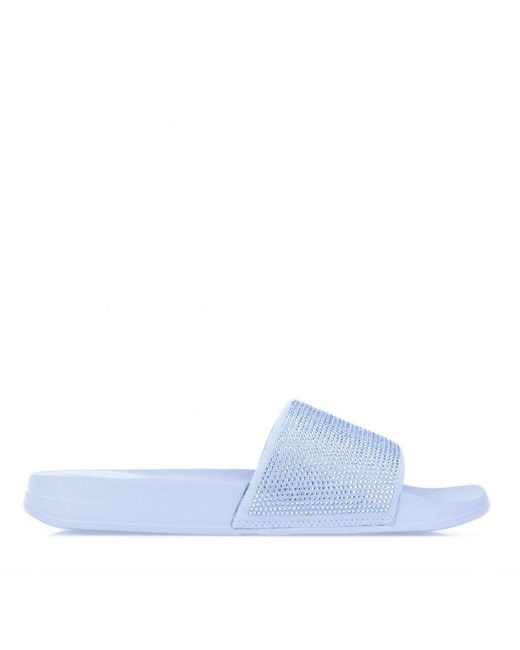 Fitflop Blue S Fit Flop Iqushion Crystal Slide Sandals