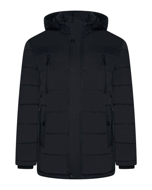 R.LONYR Black Jude Hooded Puffer Jacket for men