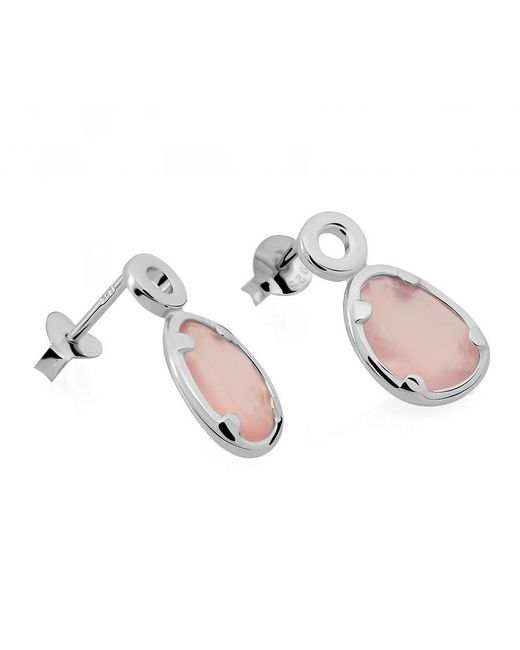 Orphelia Metallic 'Rivera' 925 Sterling Drop Earrings