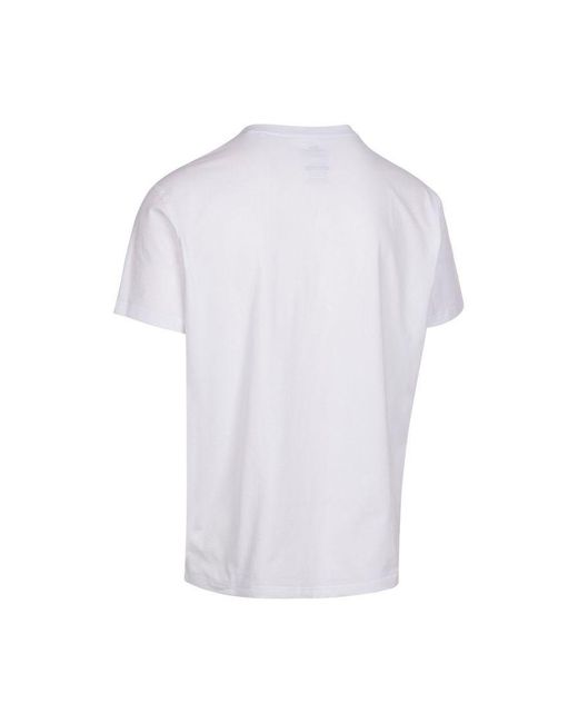 Trespass White Serland Tp75 T-Shirt for men