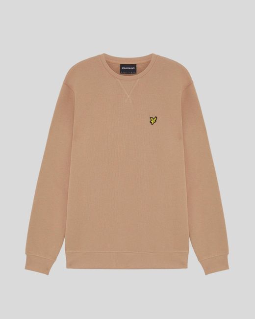 Lyle & Scott Natural Cotton Crew Neck Sweatshirt for men
