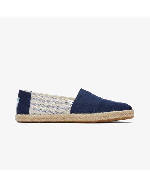 TOMS Blue Alpargata Rope Espadrilles