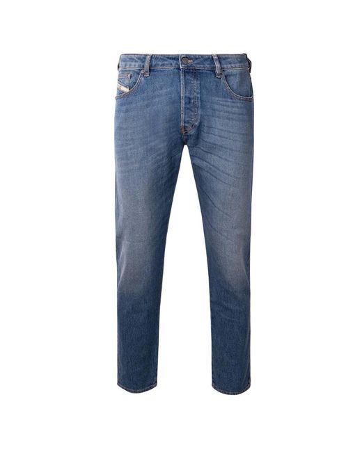 DIESEL Blue D-Yennox Tapered Fit Medium Jeans for men