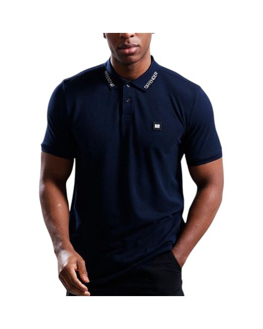 Weekend Offender Blue Polo Shirt Colo Summer Top Wear Casual Cotton for men