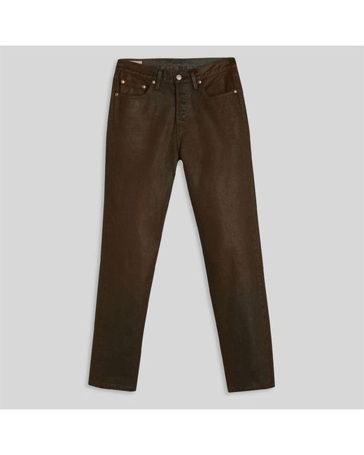 Levi's Brown Levi's 501 Straight Leg Five Pocket Jeans