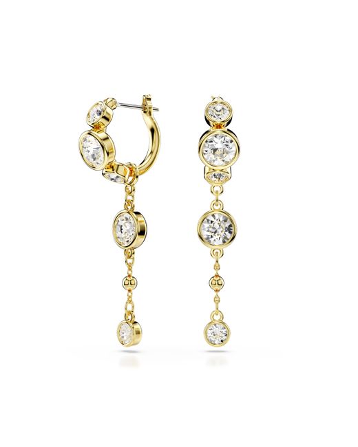 Swarovski Metallic Imber Drop Earrings, Round Cut, White, Mixed Metal Finish