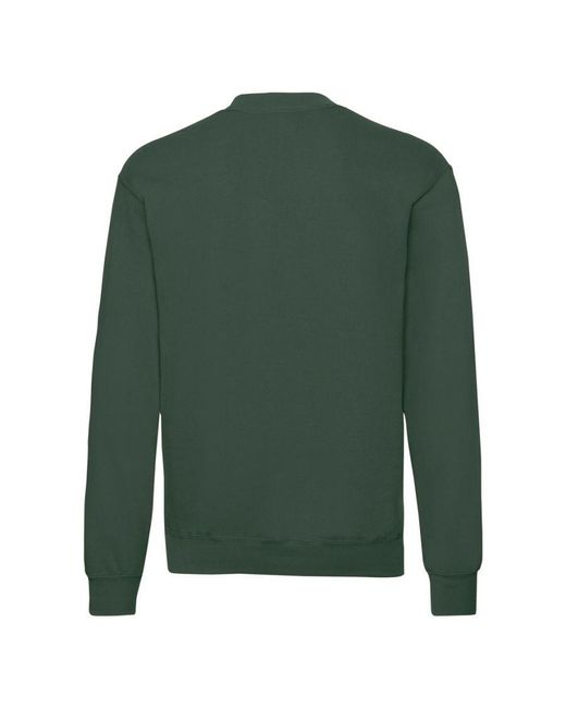 Fruit Of The Loom Green Adult Classic Drop Shoulder Sweatshirt (Bottle)
