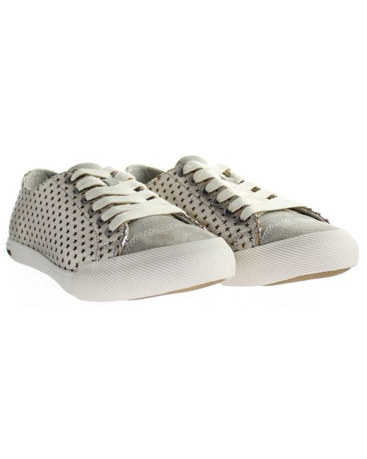Seavees Gray Army Issue Low Celestial Shoes Leather