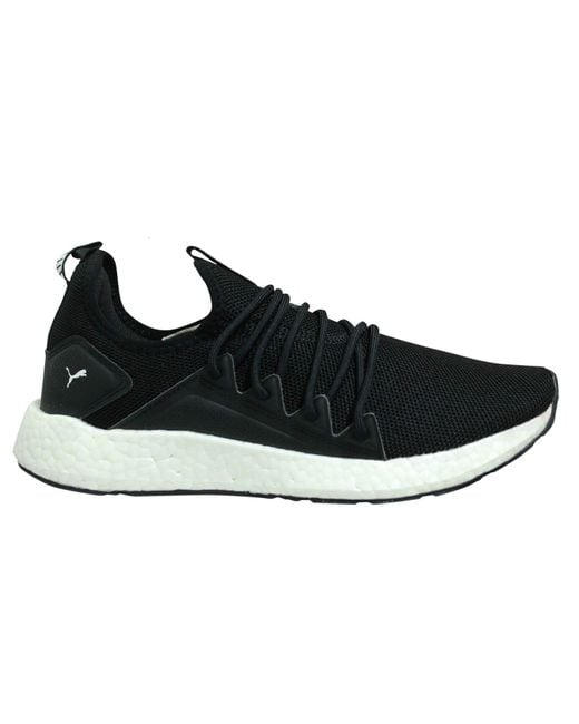 PUMA Black Nrgy Neko Low Lace Up Slip On Running Trainers 191069 01