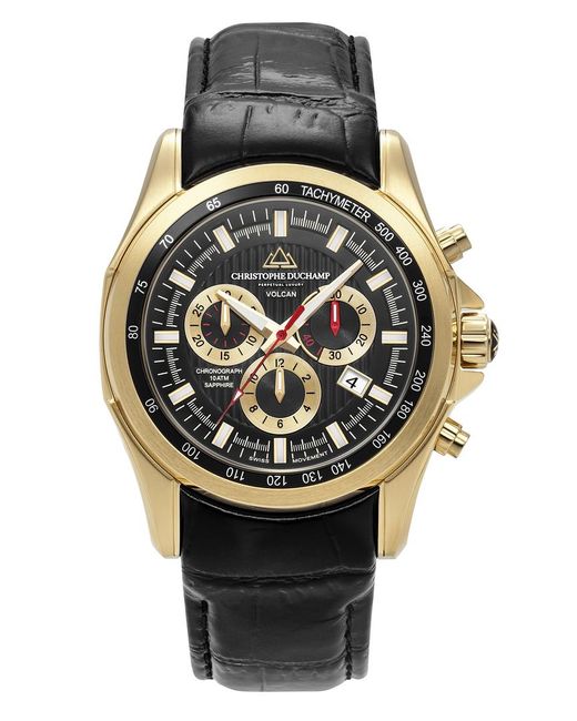Christophe Duchamp Gray Volcan Chronograph Watch 44Mm for men