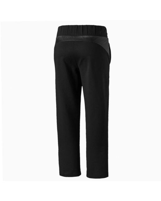 PUMA Black Scuderia Ferrari Track Pants Cropped Bottoms 577841 01